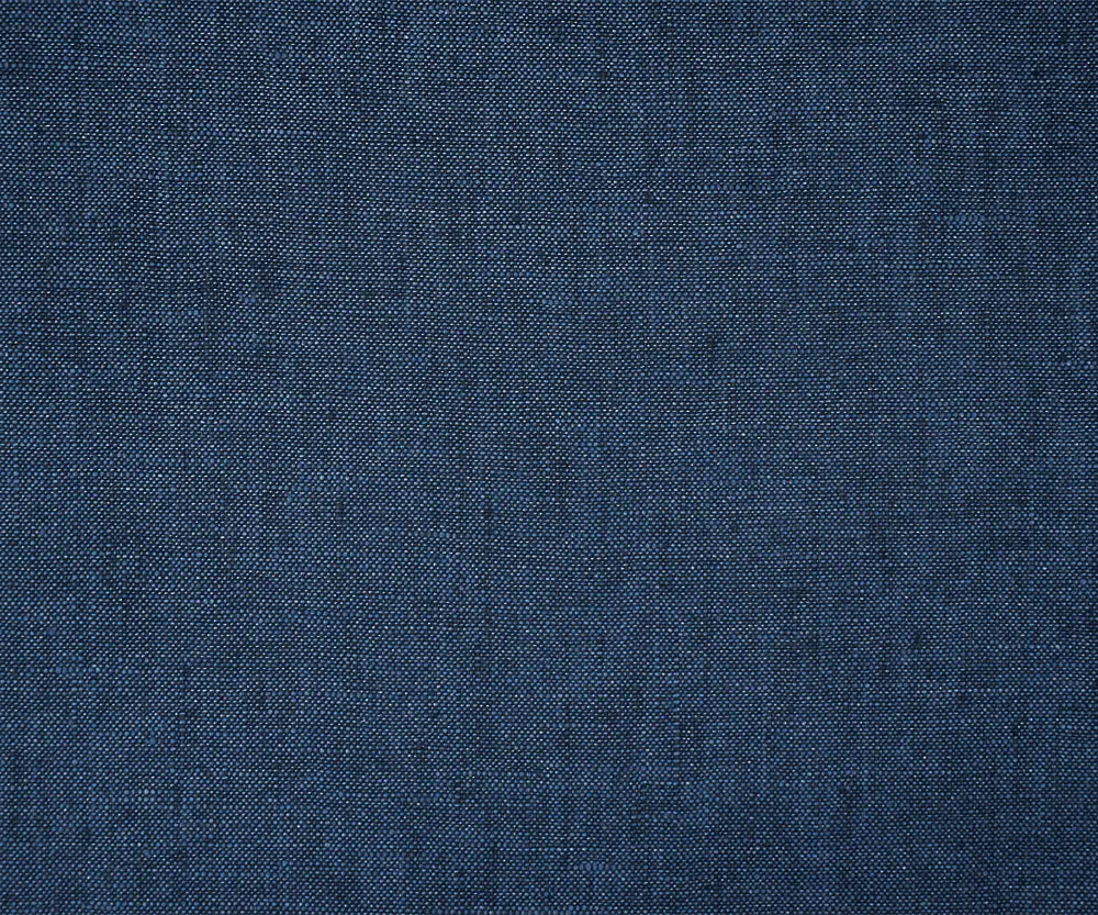 Black-Blue Spence Bryson Slub Texture Irish Linen Chambray Woven Fabric