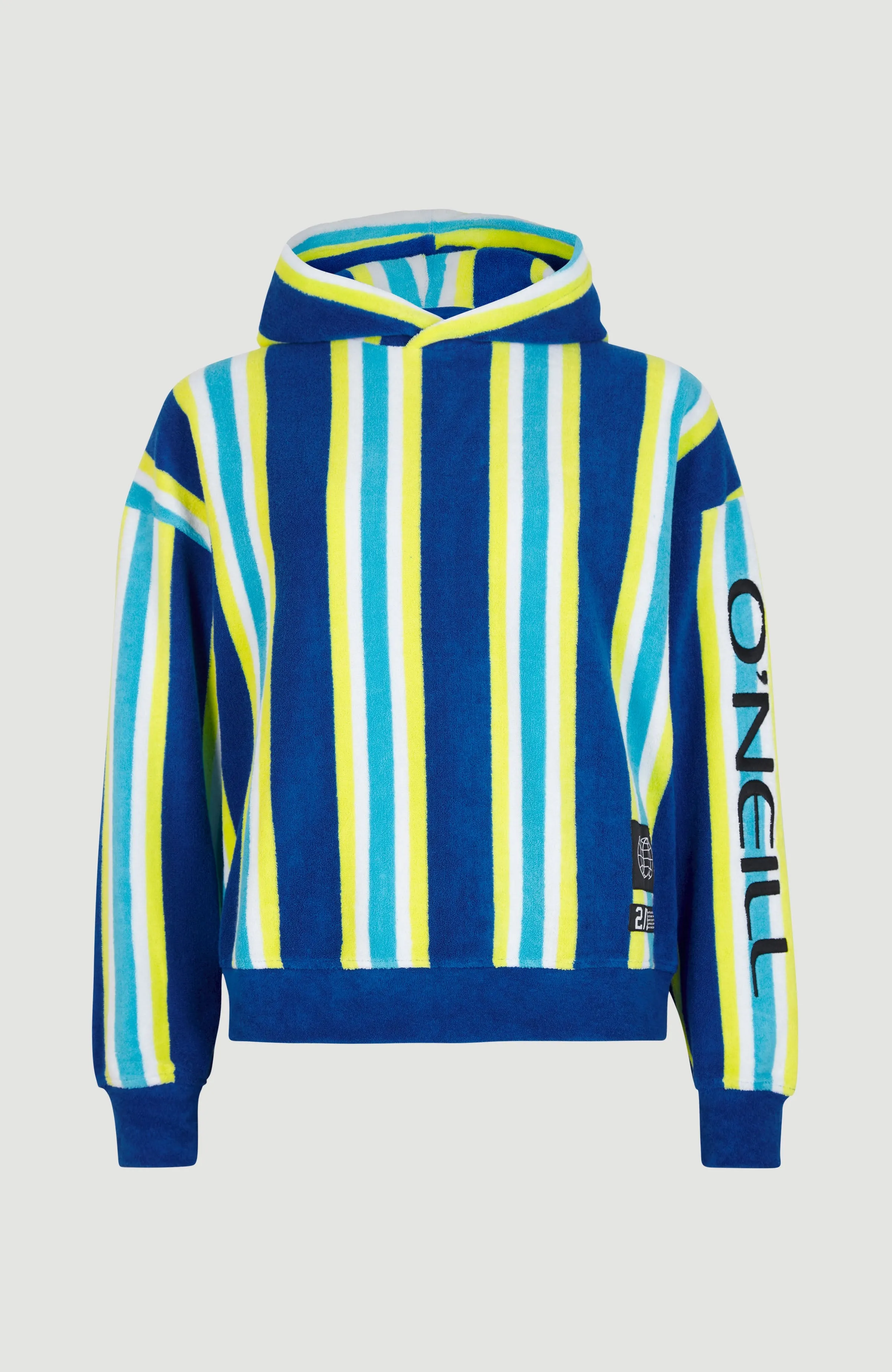 Brights Terry Hoodie | Blue Towel Stripe