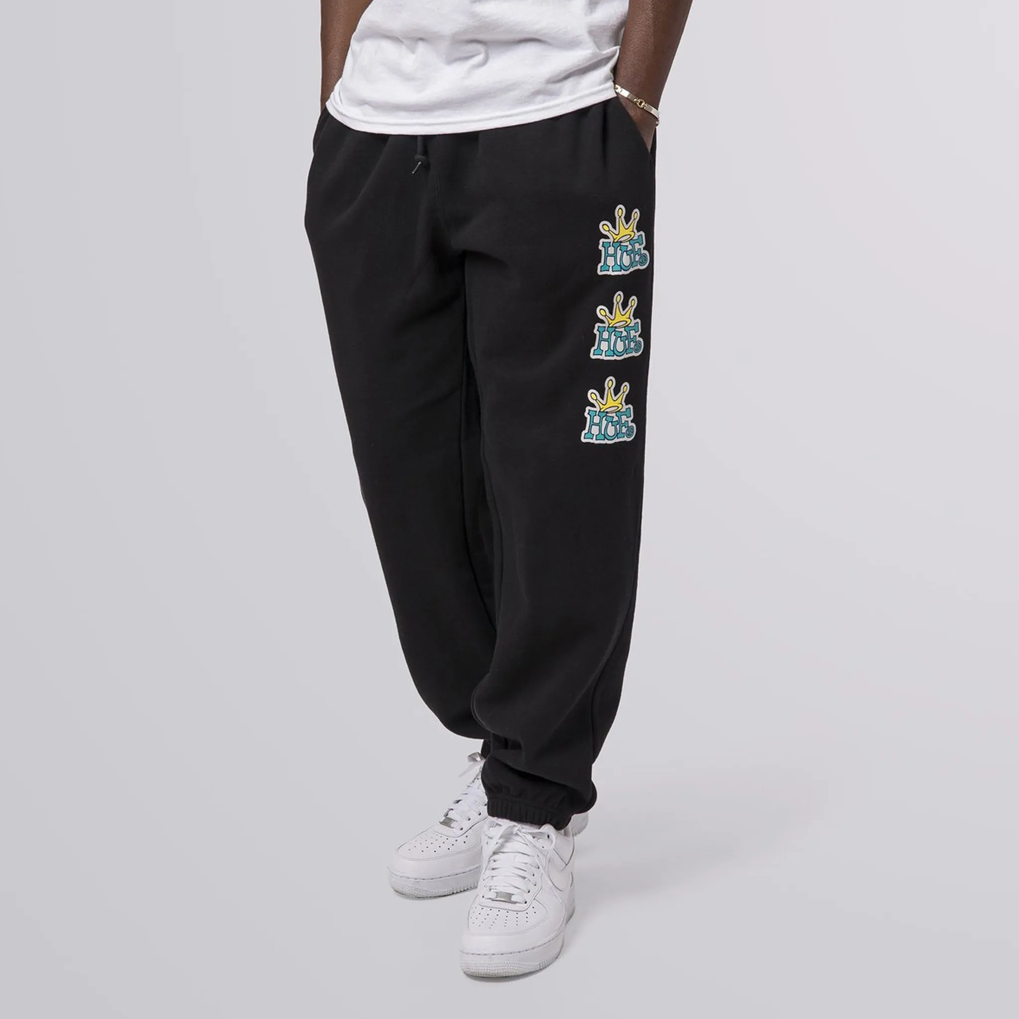 Crown Stack Fleece Pant (Black)