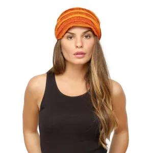 Fabseasons Orange Foldable Turkey Cotton Fancy Cap