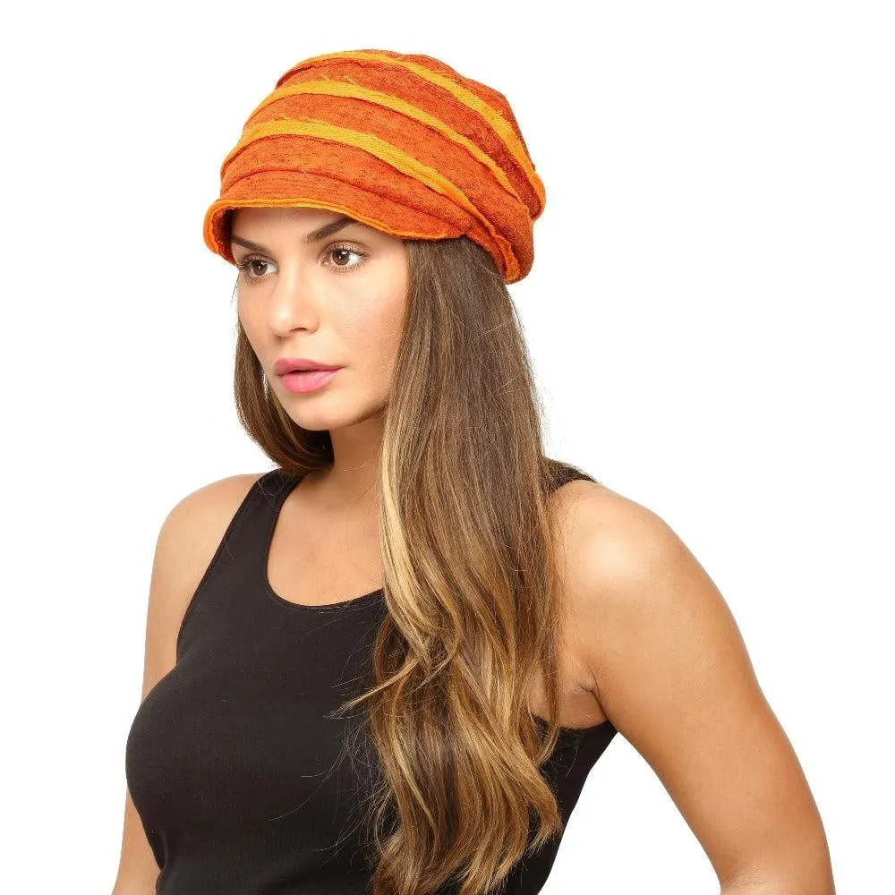 Fabseasons Orange Foldable Turkey Cotton Fancy Cap