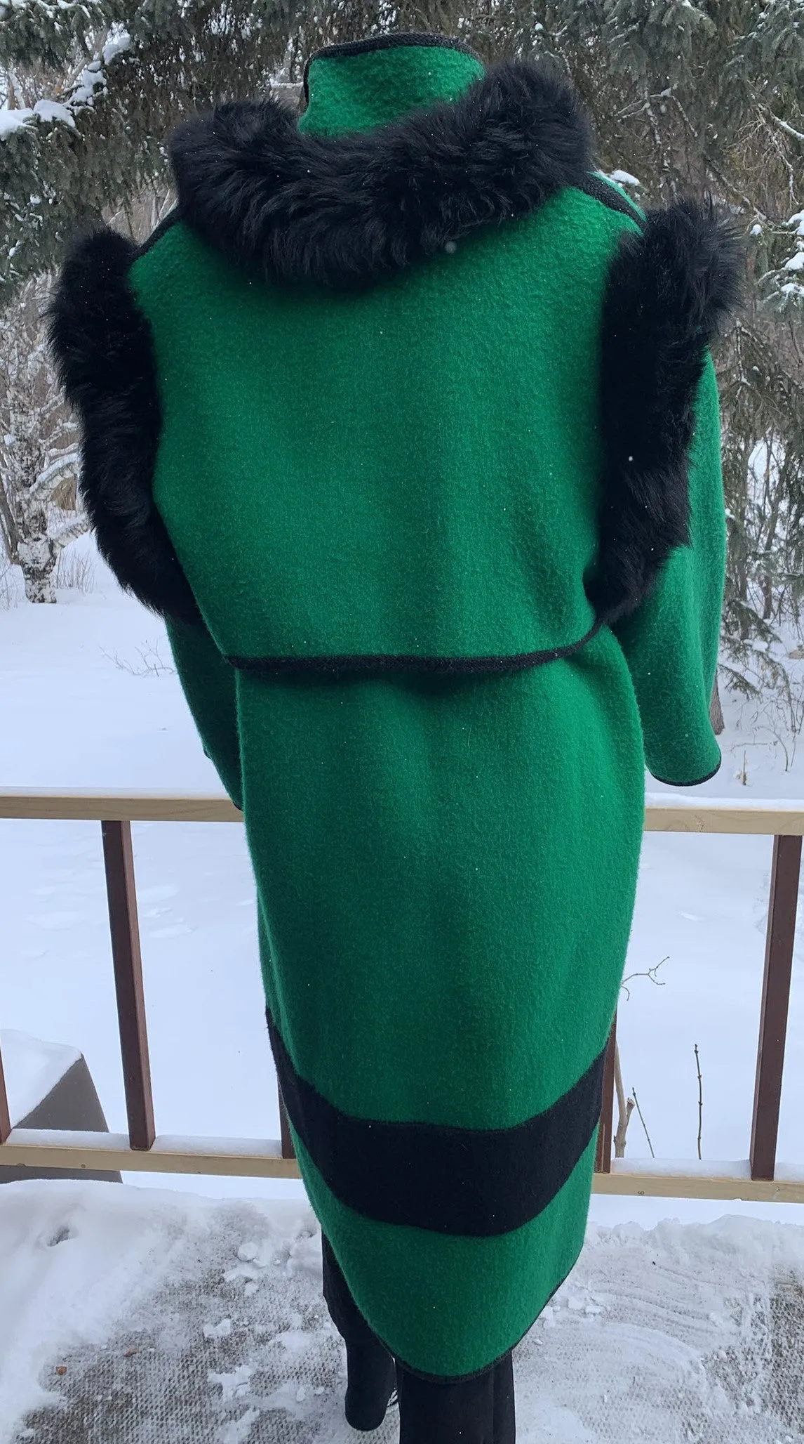 Green Parka with vest - Long