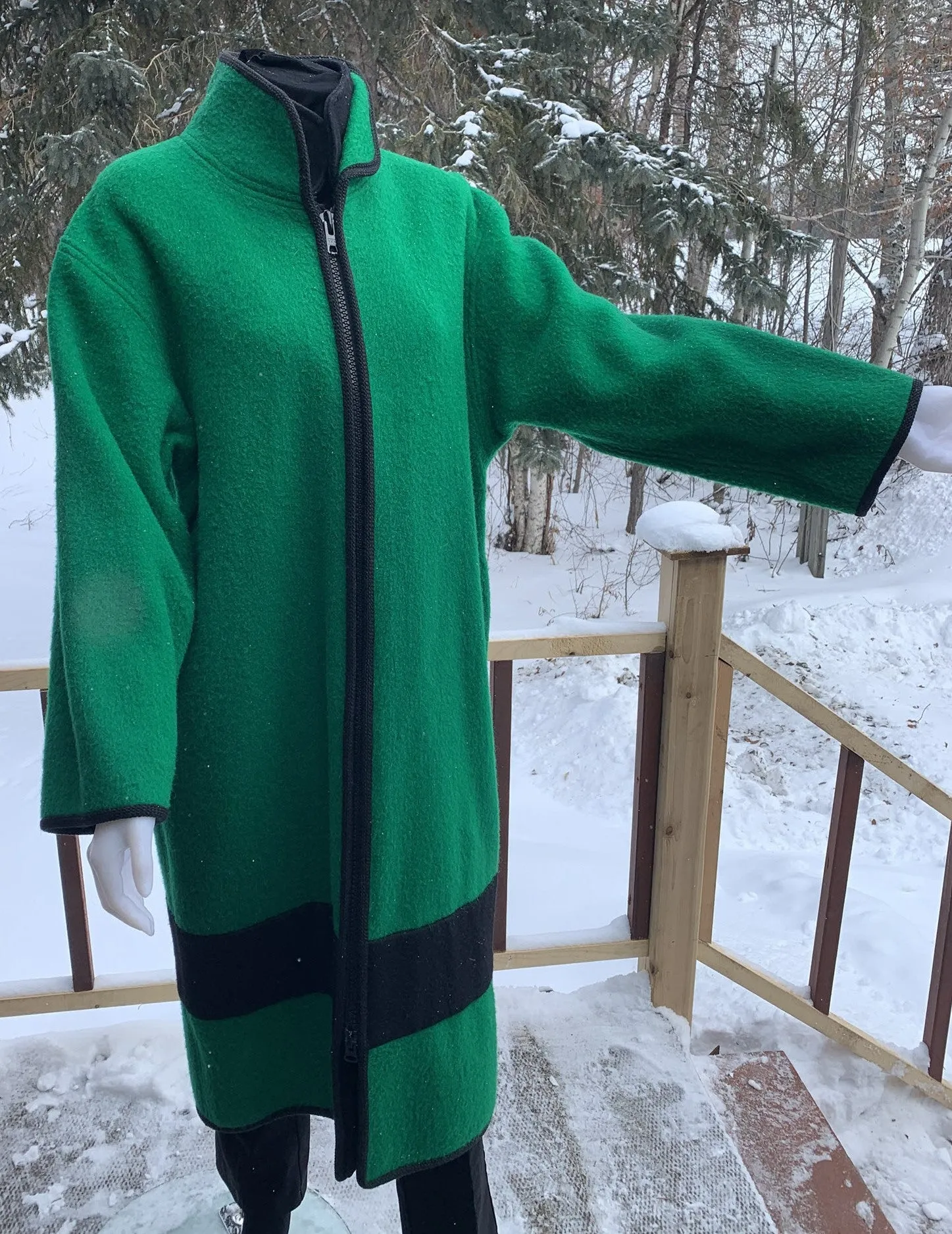 Green Parka with vest - Long