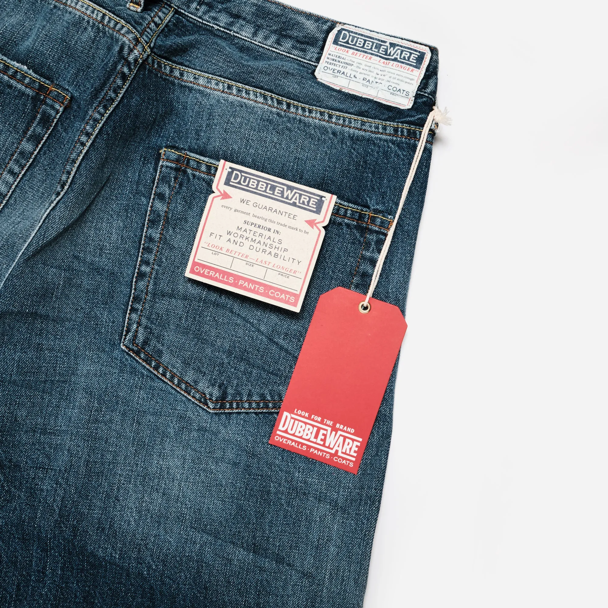 MADE IN ITALY CARVER STRAIGHT LEG JEANS - INDIGO (VINTAGE)