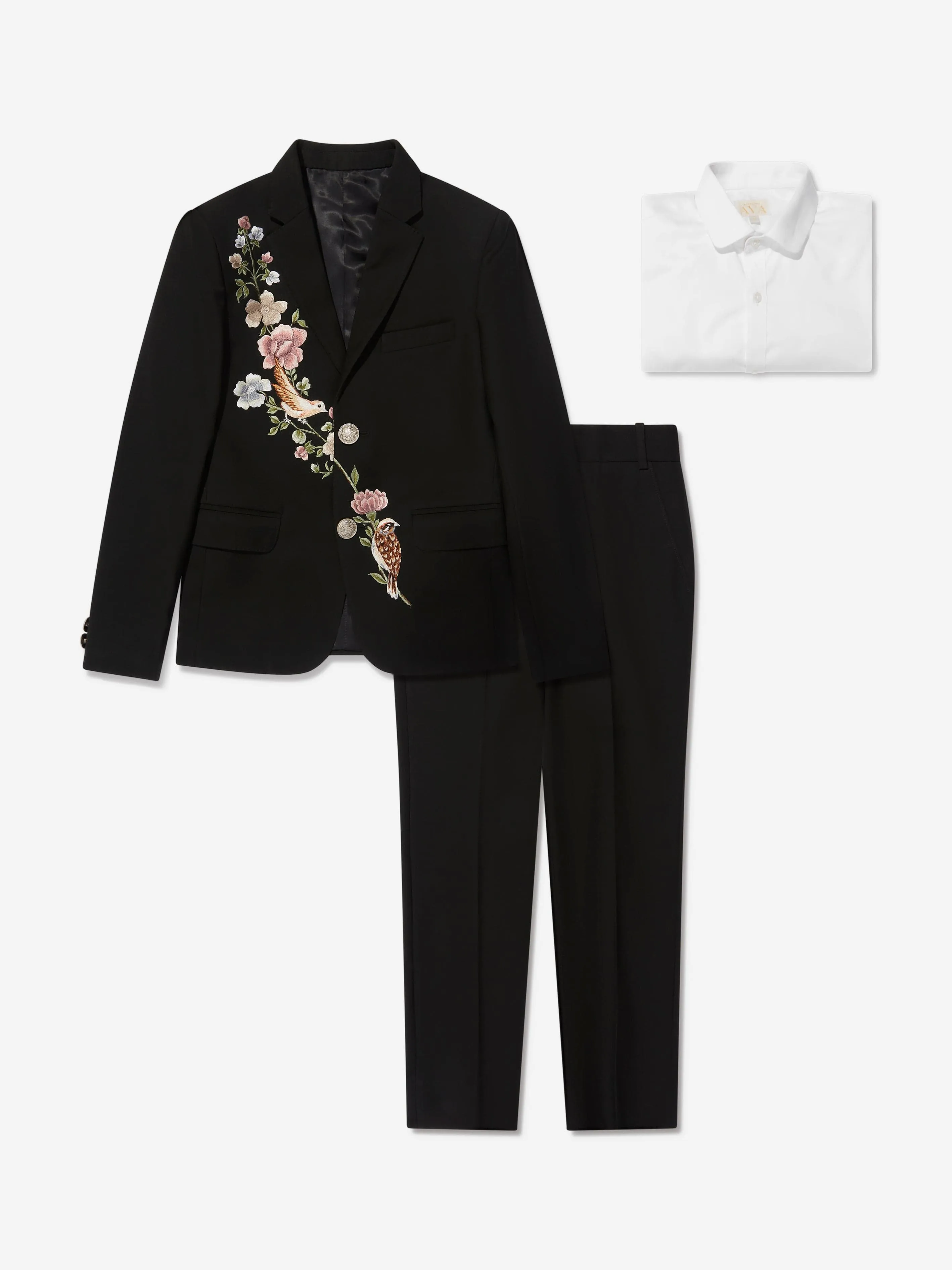 Maison Ava Boys Olwyn Suit in Black