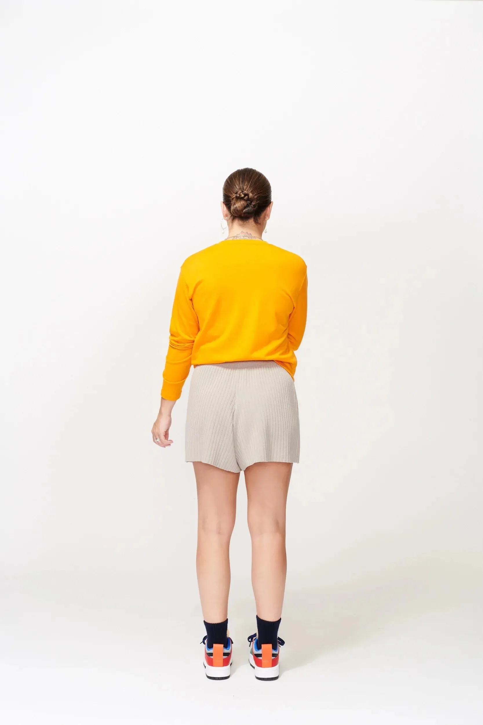 McIntyre All Day Long Sleeve Merino Tee in Orange