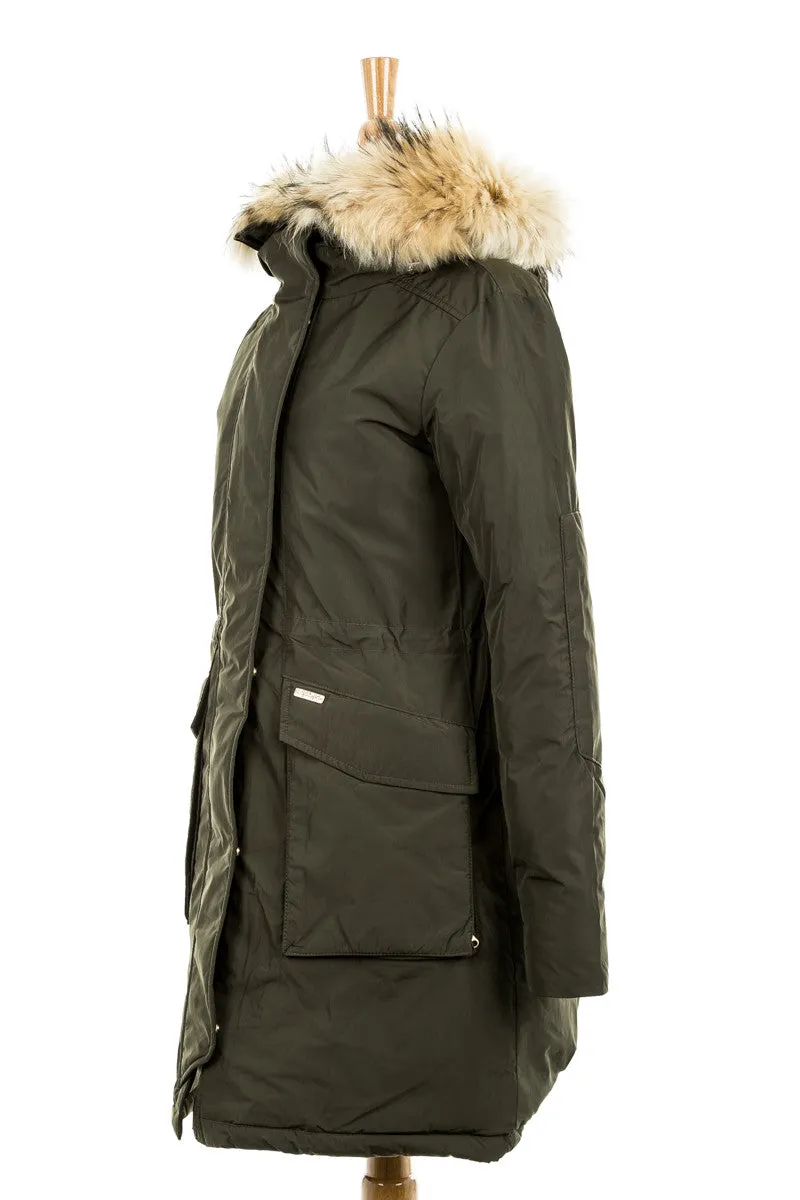 Military Eskimo Parka with Fur Trim