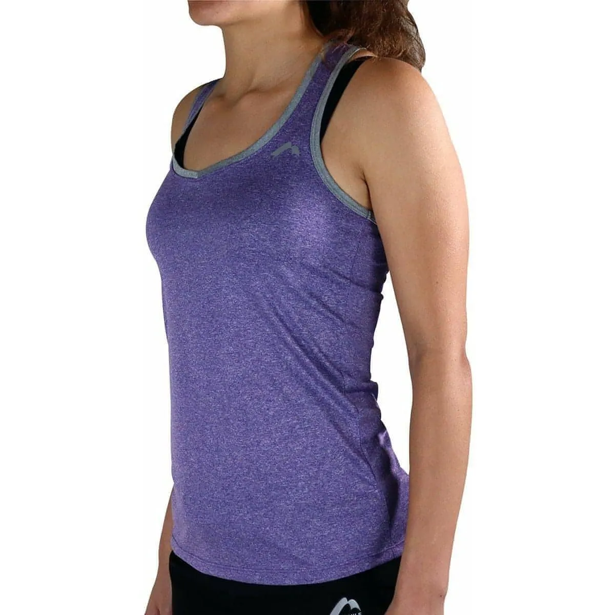 More Mile Marl Womens Running Vest - Purple