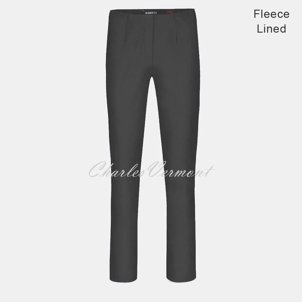 Robell Marie Trouser 51412-54025-97 – Fleece Lined (Anthracite) – SHORTER LENGTH 29"