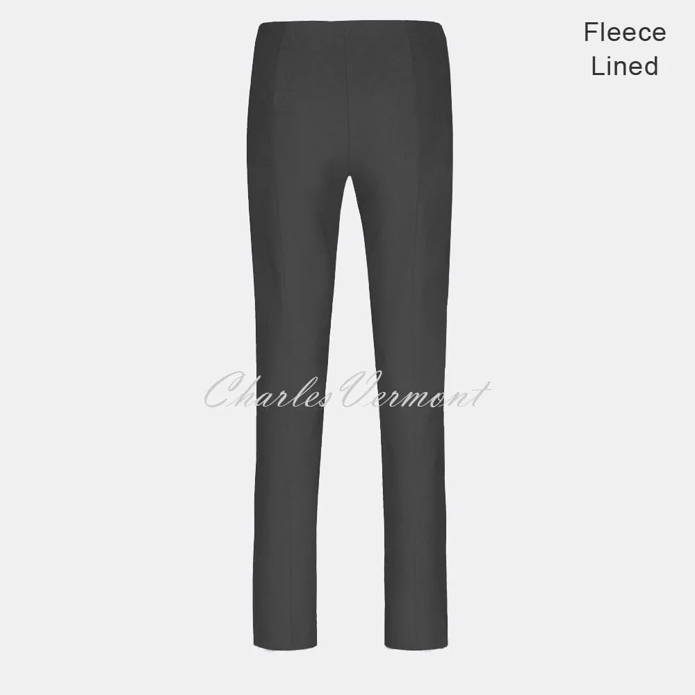 Robell Marie Trouser 51412-54025-97 – Fleece Lined (Anthracite) – SHORTER LENGTH 29"