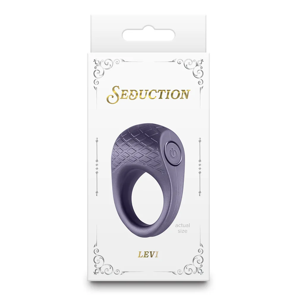 Seduction Levi Vibrating Textured Silicone Cock Ring