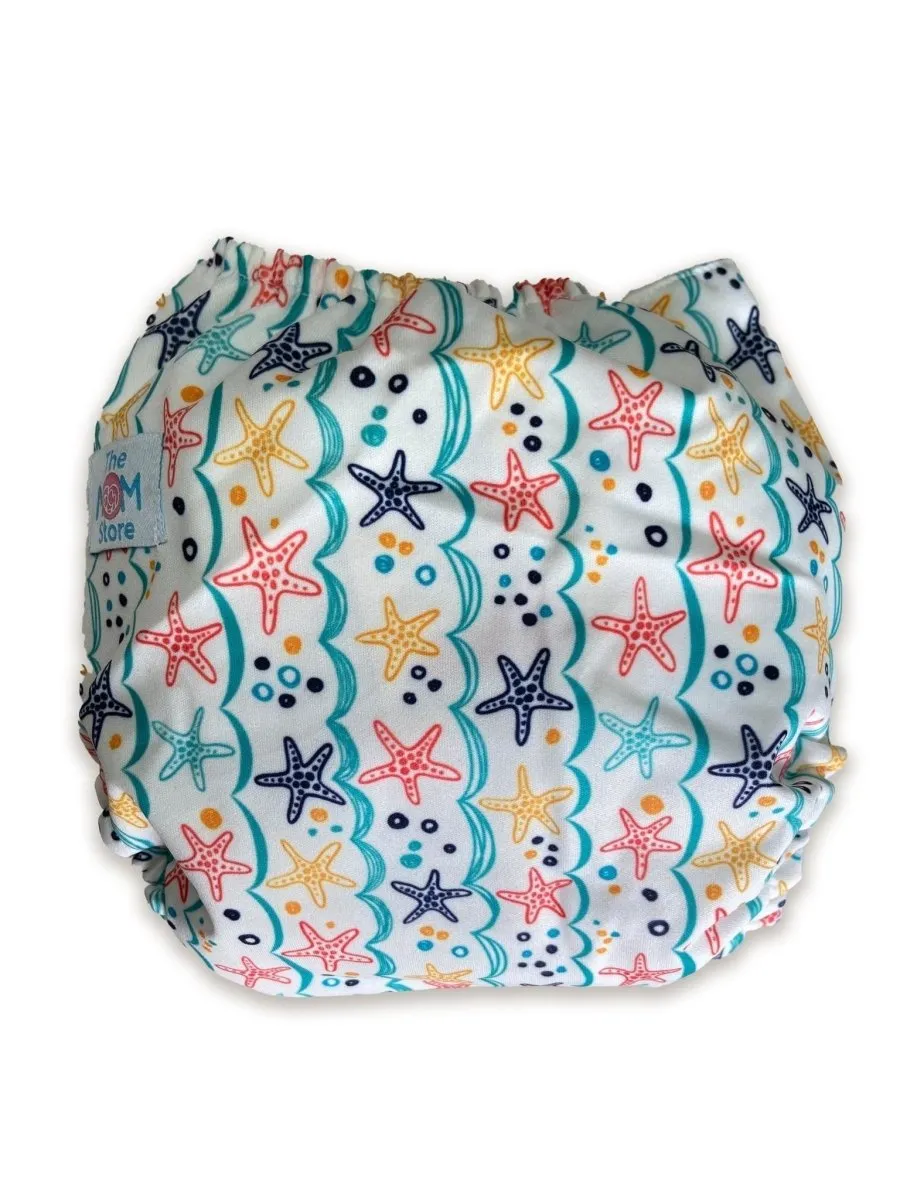 Starfish Print- Re-Usable Cloth Diaper