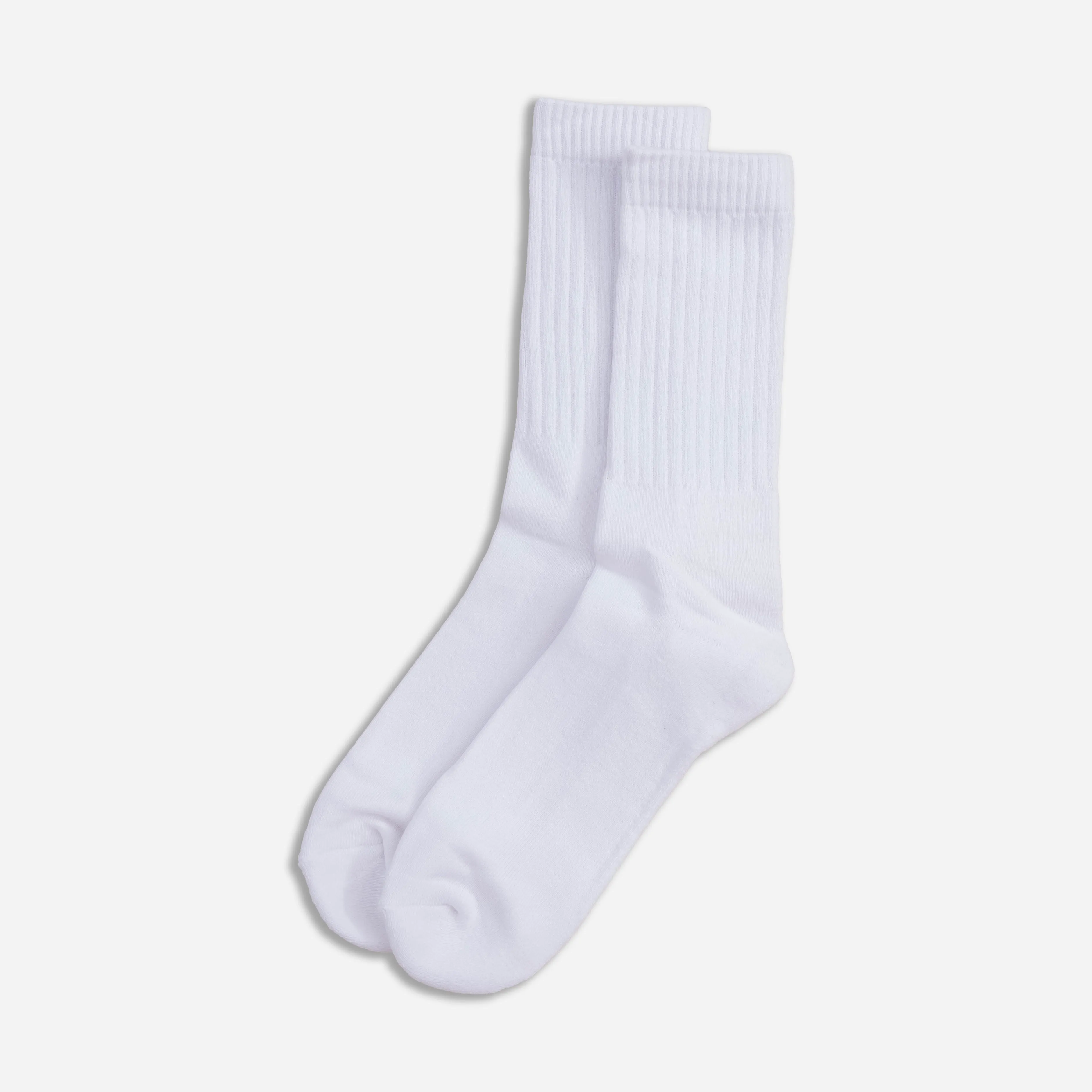 THICK SOLE CREW SOCK - WHITE