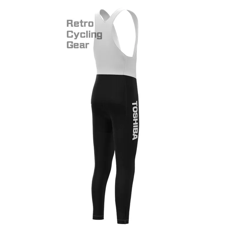 Toshiba Stripes Fleece Retro Cycling Pants