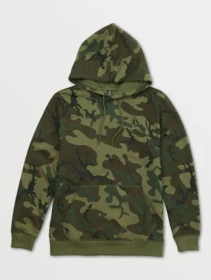 Vamo Pullover Fleece Hoodie - Green Combo